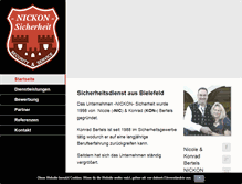 Tablet Screenshot of nickon-security.de
